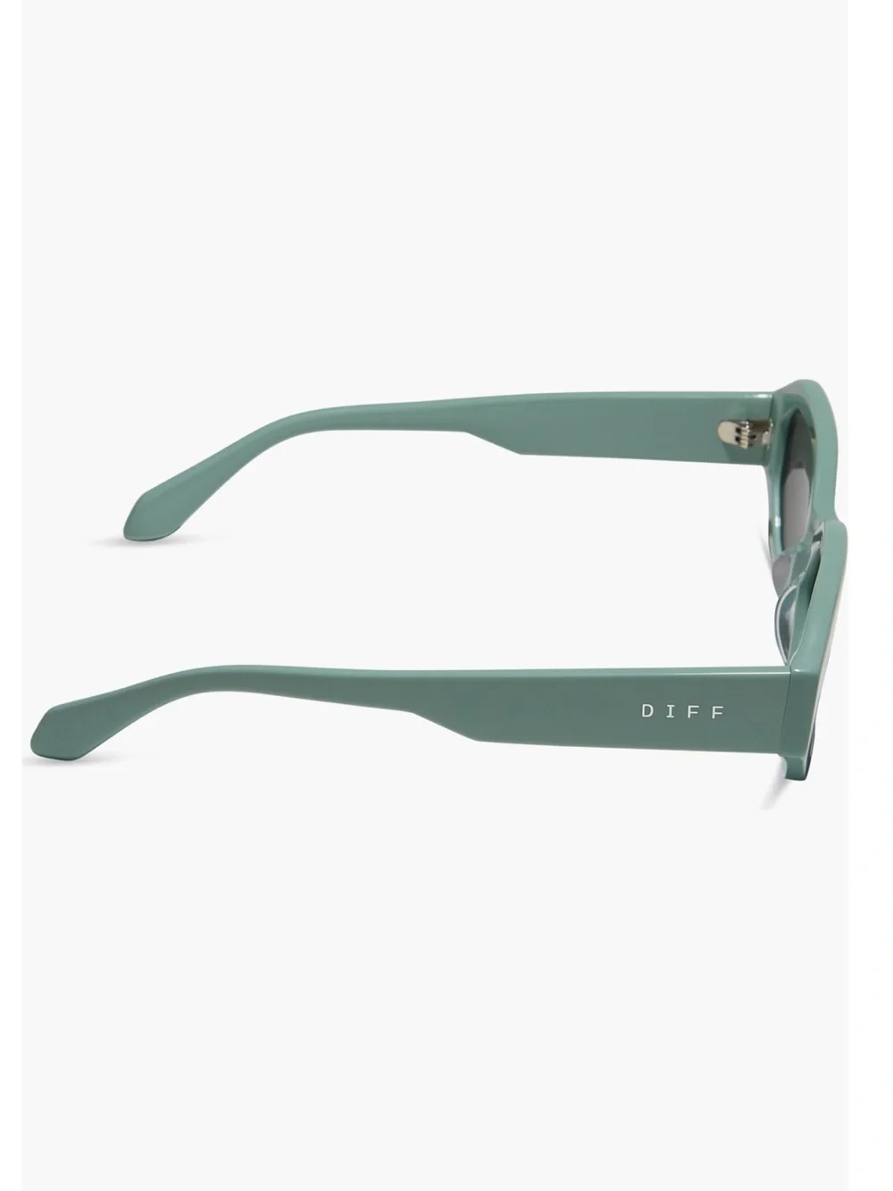 DIFF Eyewear Allegra 53mm polarized rectangle sunglasses grey